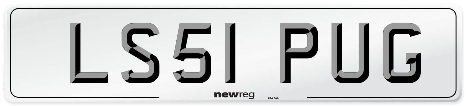 LS51 PUG Number Plate from New Reg